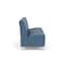 Lesro Siena Lounge Reception Armless 3 Seat Tandem Seating No Center Arms, Brushed Steel, MD Titan Uph SN3102 - alternate 2